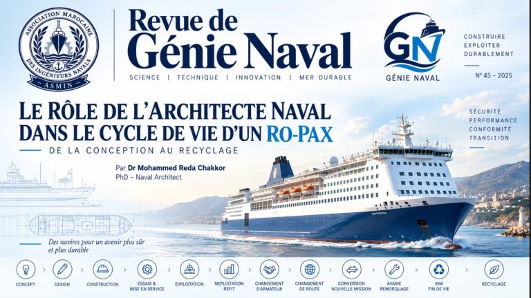 LE RÔLE DE L’ARCHITECTE NAVAL DANS LE CYCLE DE VIE D’UN NAVIRE RO-PAX